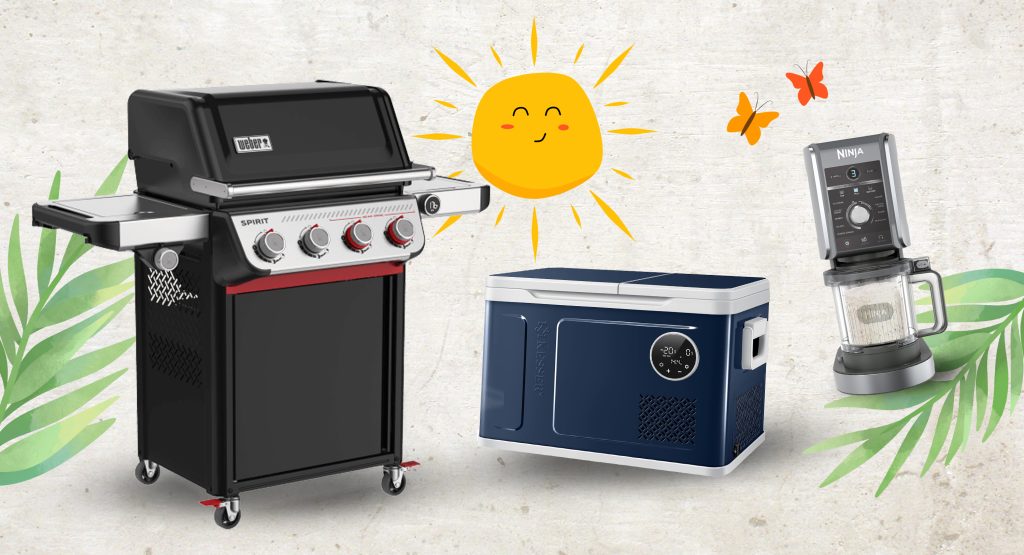 1 × Kesser Kühlbox1x Weber Gasgrill1x Ninja Eismaschine