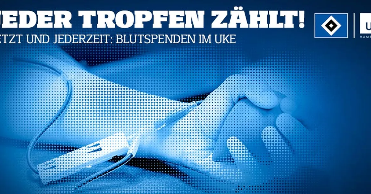 HSV X UKE: Blutspenden und 5 × 2 HSV-Tickets