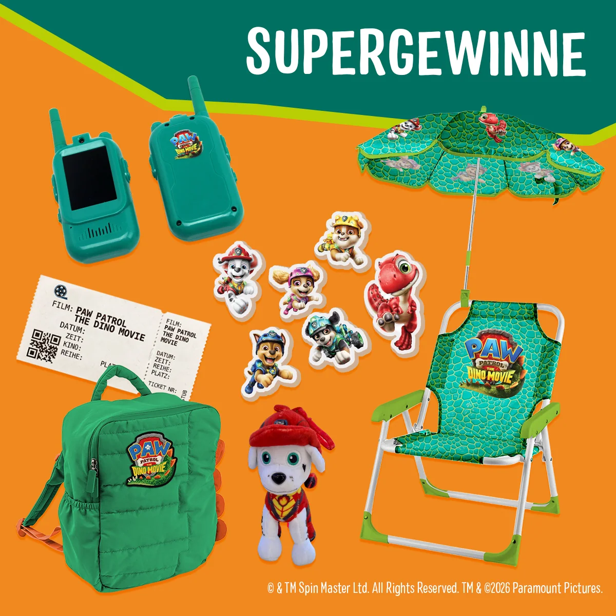 ein PAW Patrol: Der Dino FilmSuperGewinnSet und das gaaaanze 10 Wochen lang!