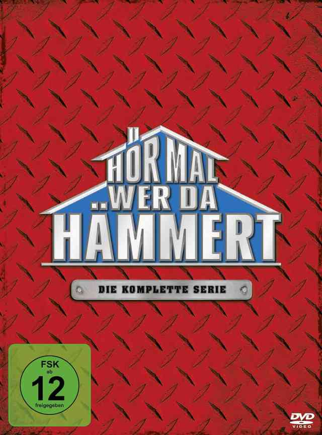 eine DVD-Komplettbox mit allen Staffeln von „Hör mal, wer da hämmert“