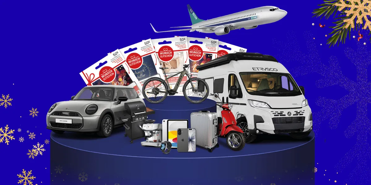 beim ALDIventskalender Gewinnspiel 2025 gehen: viel Reise-Feeling, hochwertige Technik und große Traumpreise auf einen Blick