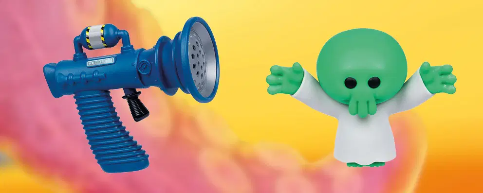 MIT ETWAS GLÜCK ZUM START VON "MINIONS UND MONSTERS“ AM 01.07.2026 EIN GOO JIT ZU FIGUR ODER EIN MINI FART BLASTER ZUM FILM!