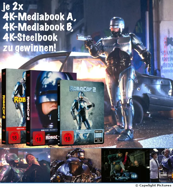 Der Independent hat uns nämlich freundlicherweise jeweils zwei Exemplare des 4K-Mediabooks Cover A, des 4K-Mediabooks Cover B und des 4K-Steelbooks für dieses Gewinnspiel zur Verfügung gestellt