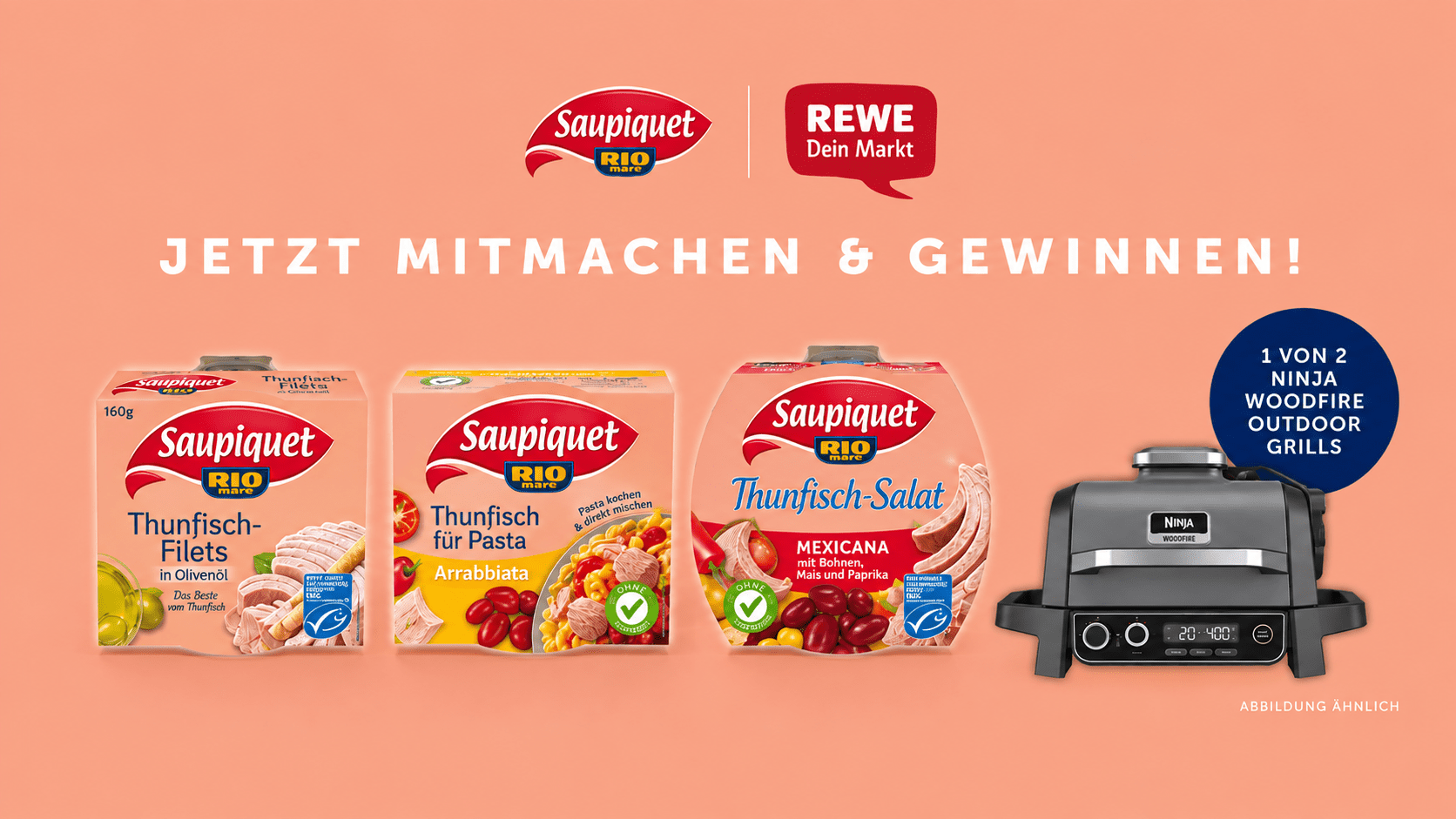 Rewe & Saupiquet Rio Mare Gewinnspiel - Ninja Woodfire Outdoor Grill