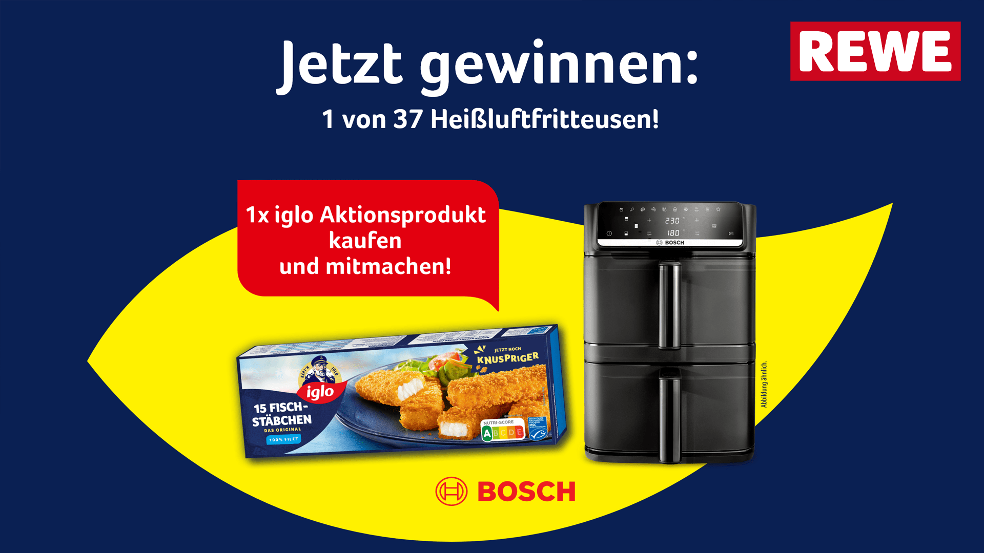 iglo Fischstäbchen Gewinnspiel - Bosch Heißluftfritteusen