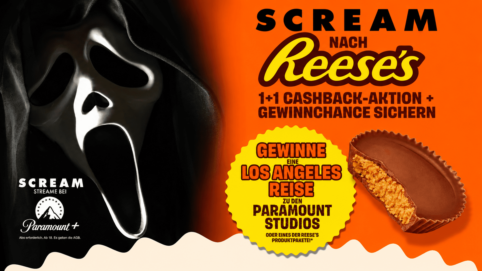 am Ende ein VIP-Paket für vier Personen nach Los Angeles sowie 50 Reese’s Produktpakete