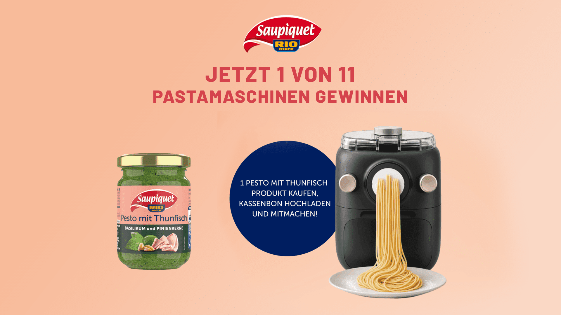 Saupiquet Rio Mare Gewinnspiel - Pastamaschine