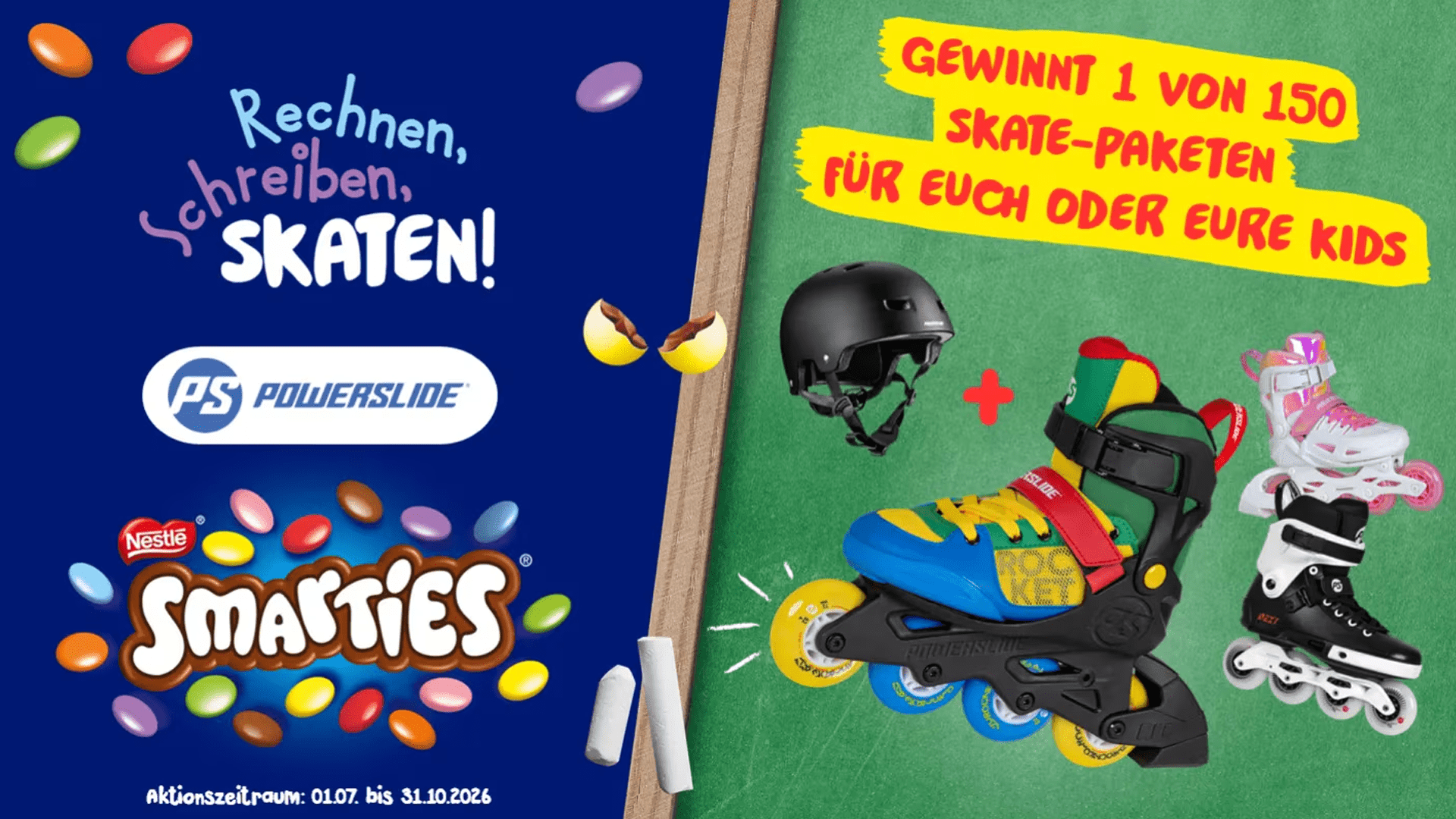 Skate-Pakete mit Helm und Inline-Skates