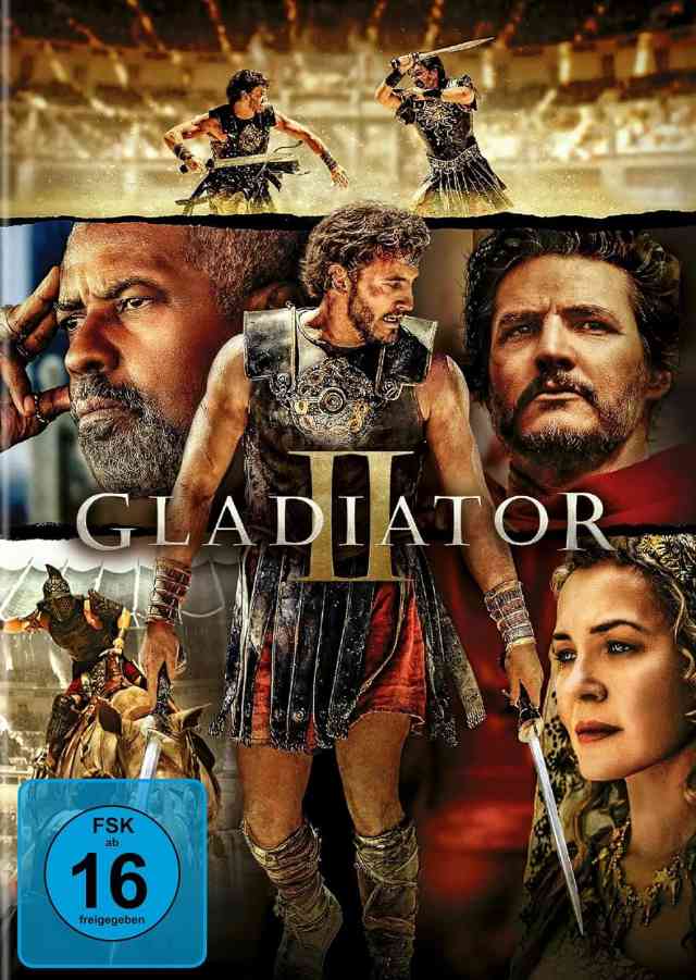 hitchecker.de einmal den Blockbuster „Gladiator II“ auf DVD