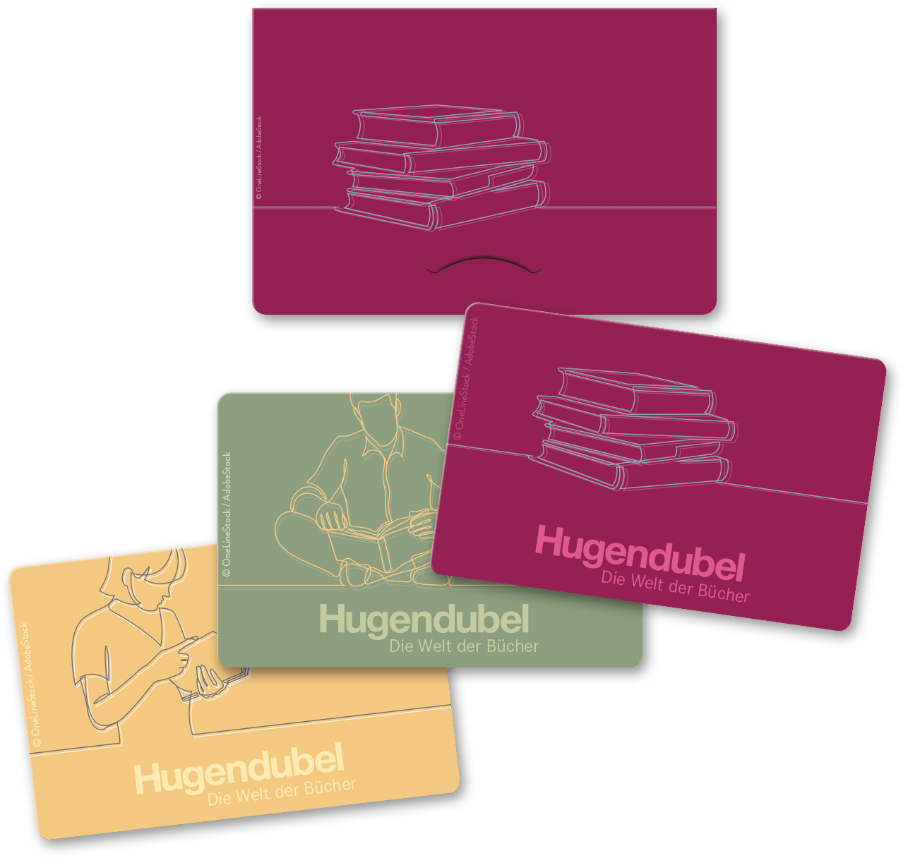 je drei Hugendubel-Geschenkkarten