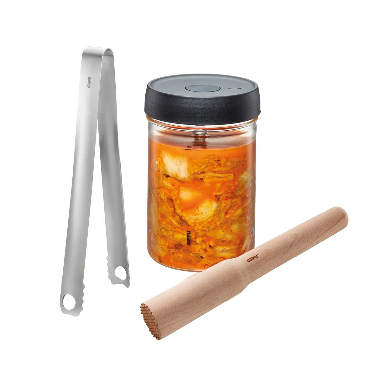 1 von 3 GEFU-Sets bestehend aus: Fermentier-Set NATIVO, 4-teilig und V-Hobel Julienne VIOLI® 2.0