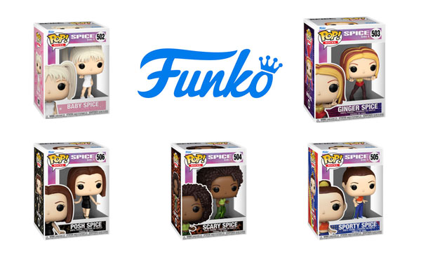 1x1 Funko- Pop Vinylfiguren-Set aller Spice Girls im Wert von ca 110 €