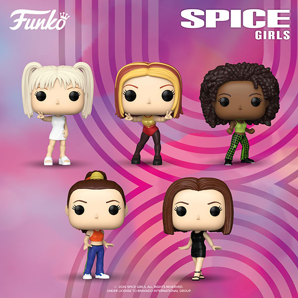 ein tolles Paket mit den „Funko POP!“-Vinylfiguren aller fünf Spice Girls, welche uns hierfür netterweise zur Verfügung gestellt wurden – siehe unten