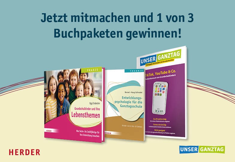 Ihre Chance auf ein Buchpaket für den Ganztag: Gewinnspiel: Jetzt 1 von 3 Buchpaketen