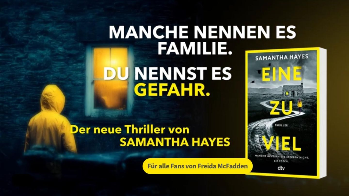 ›Eine von uns‹, ›Eine zu viel‹ von Samantha Hayes, Jochen Schweizer Wert-Gutschein in Höhe von 300 Euro