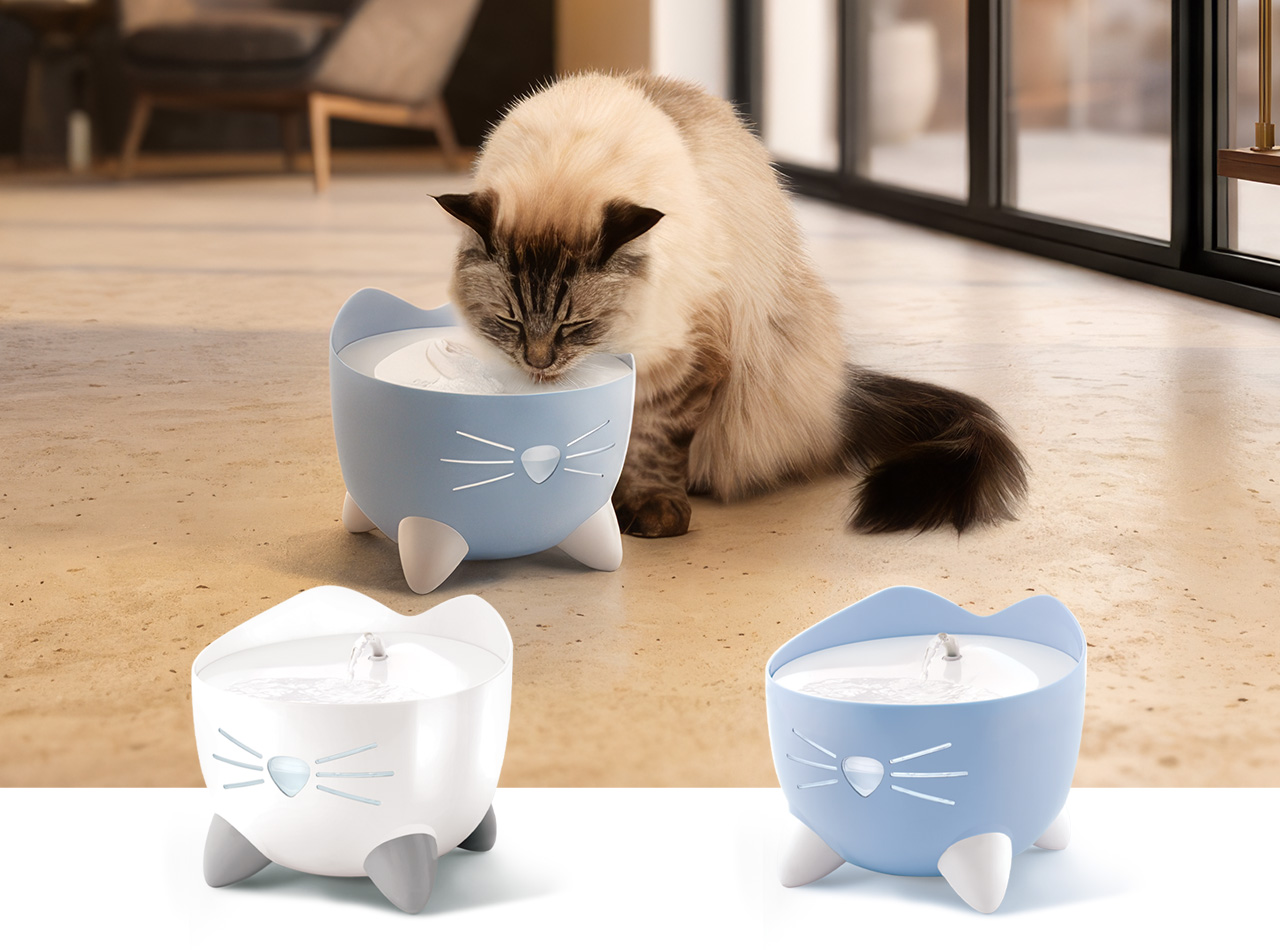 Einen (1) Catit PIXI Trinkbrunnen in der vom Teilnehmer ausgewählten verfügbaren Farbe (ungefährer Verkaufswert: vierundvierzig Euro und neunundneunzig Cent (44,99 €))