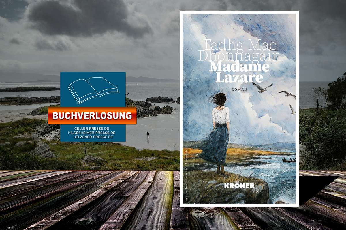 mit dem Kröner Verlag 3 Bücher „Madame Lazare” von Tadhg Mac Dhonnagáin