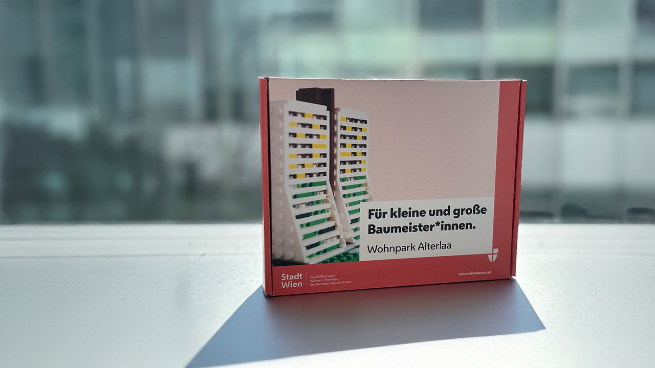 ein exklusives Baustein-Set vom Wohnpark Alterlaa