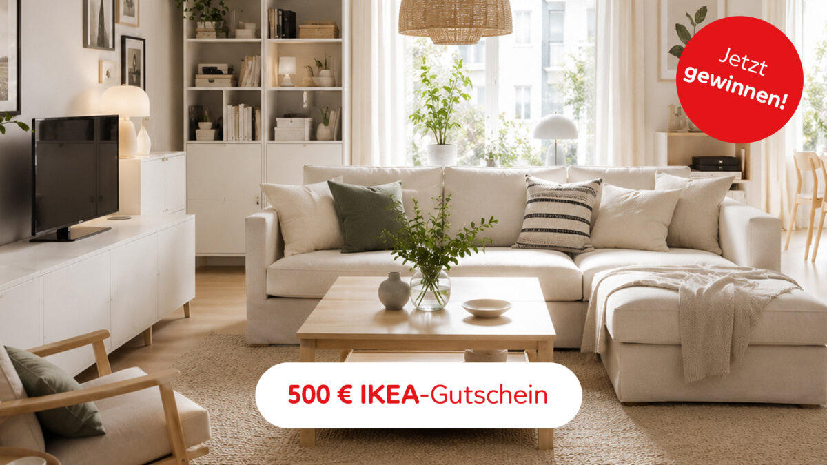 einen IKEA-Gutschein im Wert von 500 €