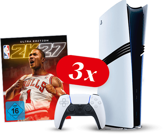 1 von 3 PS5 PRO inkl. der ULTRA EDITION von NBA 2K27