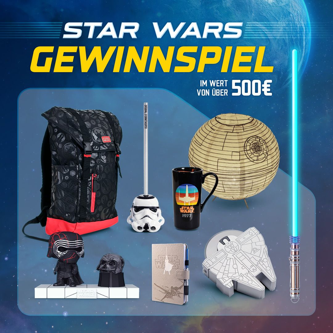 ein intergalaktisches Fanpaket im Wert von über 500 Euro