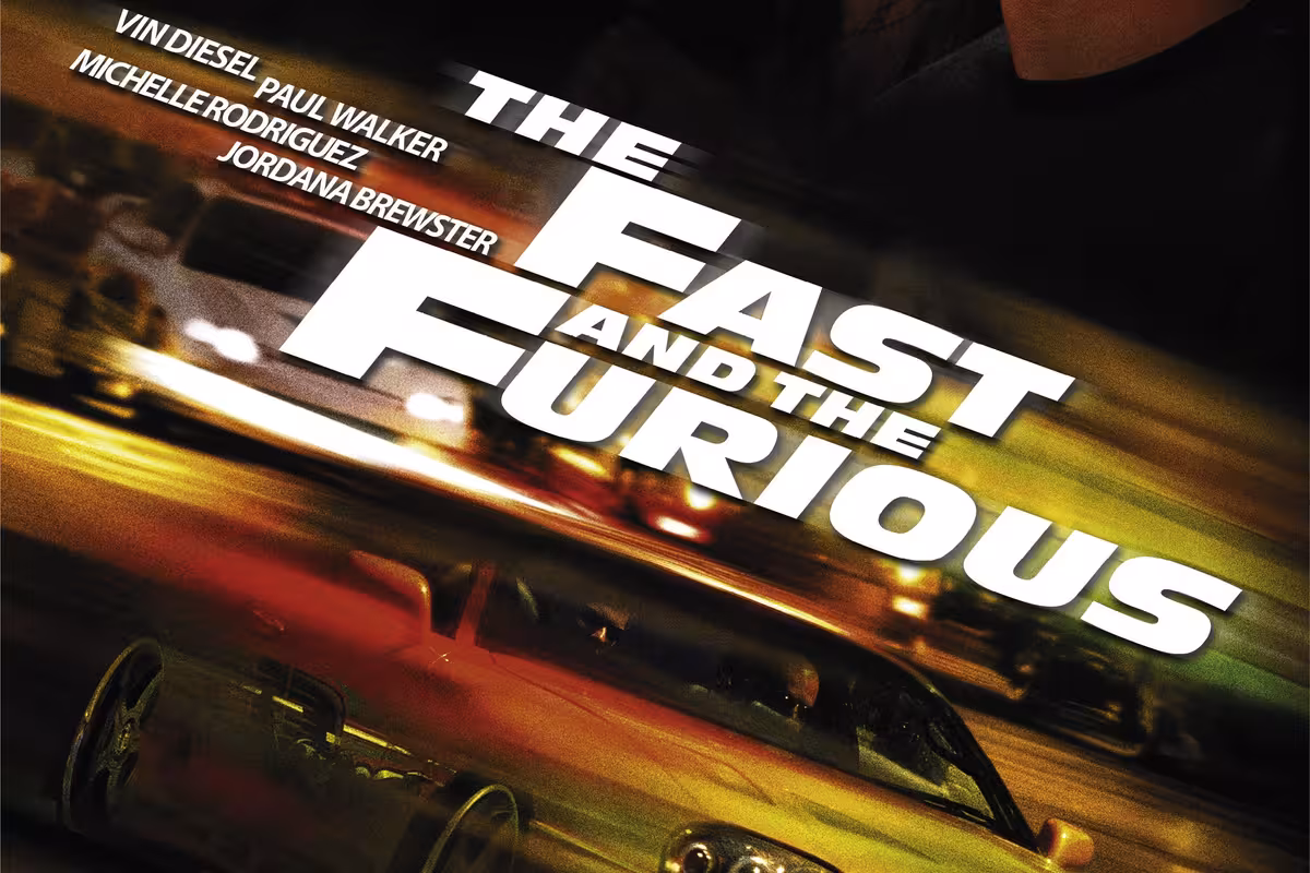 zwei Kinotickets und zwei Plakte für "The Fast and the Furious"