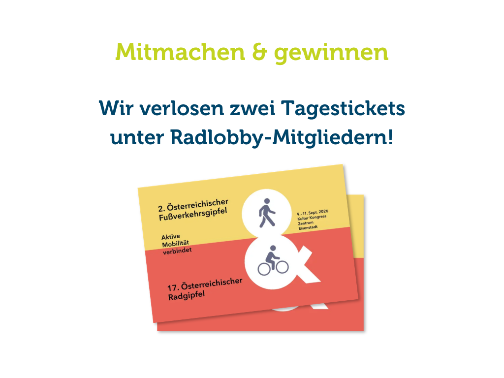 Tickets für den Rad- und Fußverkehrsgipfel 2026