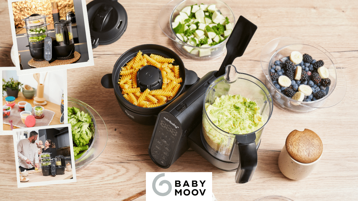 den Nutribaby(+) XL inklusive praktischer Babybols-Aufbewahrungsdosen