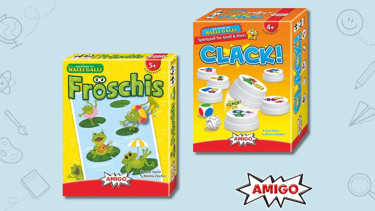 5 × Spiele-Pakete mit den Spielen Clack