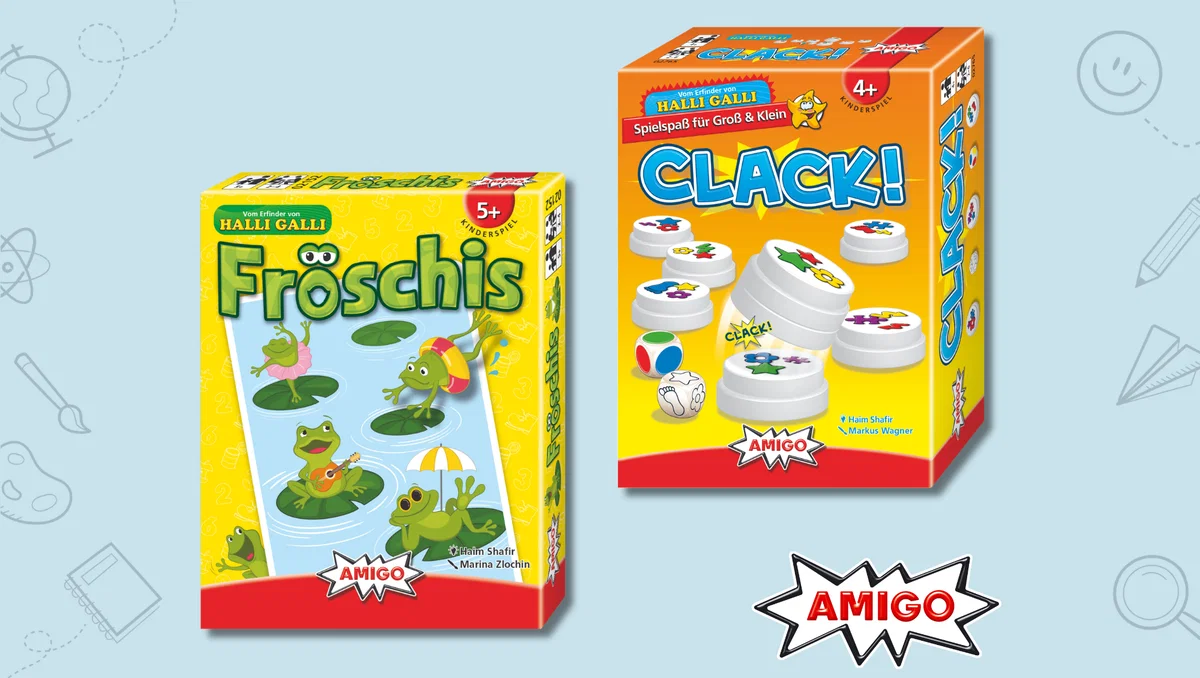 5 × Spiele-Pakete mit den Spielen Clack