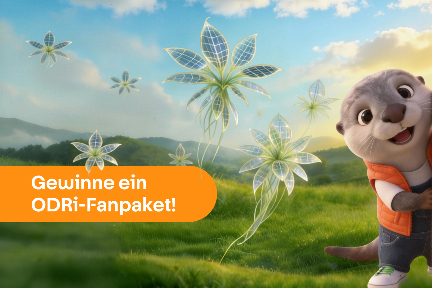 eines von 10 exklusiven Fanpaketen inklusive Plüsch-ODRi