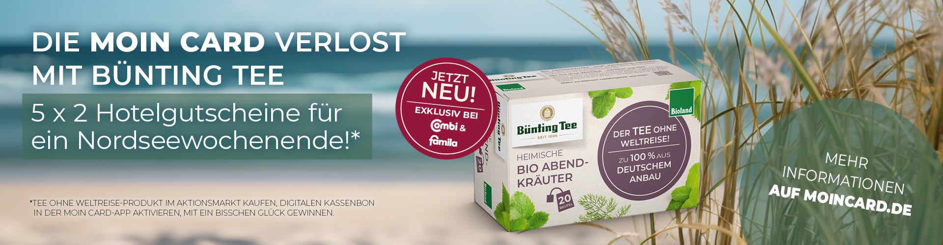 5 × Hotelgutschein für ein Nordsee-Wochenende (2 Stück)