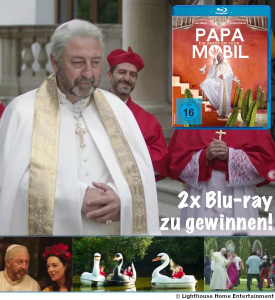 2 × „Papamobil - Ein Papst on Tour“ auf Blu-ray Disc