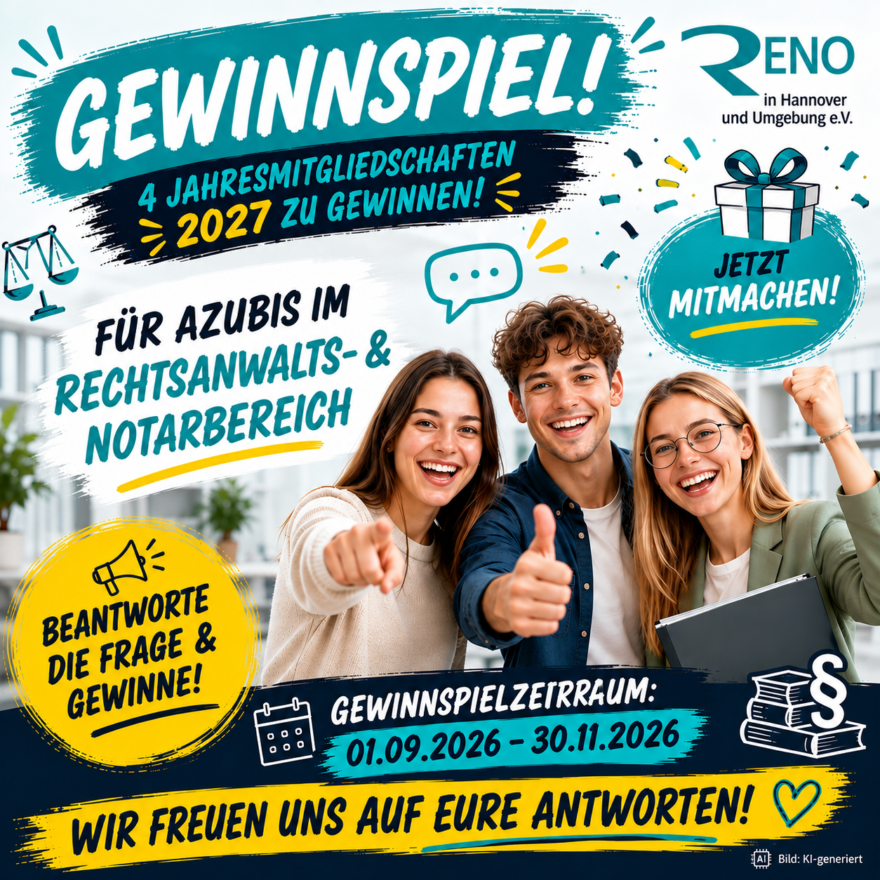 4 Jahresmitgliedschaften für 2027