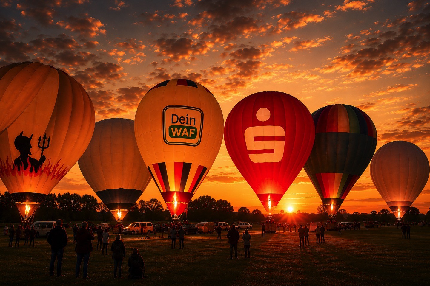 2 × 2 Tickets für Heißluftballon‑Abendfahrt