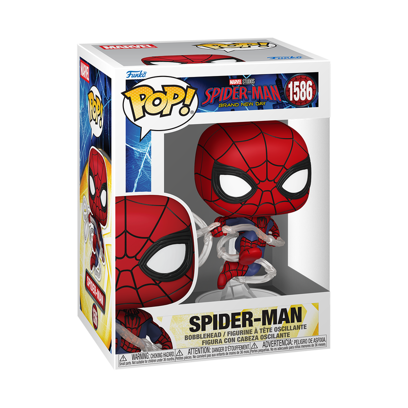 1 × Funko Bitty Pop! Collector Pack – Spider‑Man 12‑Pack im Wert von 39 € sowie 1 × Funko Pop! Spider‑Man (Brand New Day) – Vinyl‑Figur im Wert von 18 €