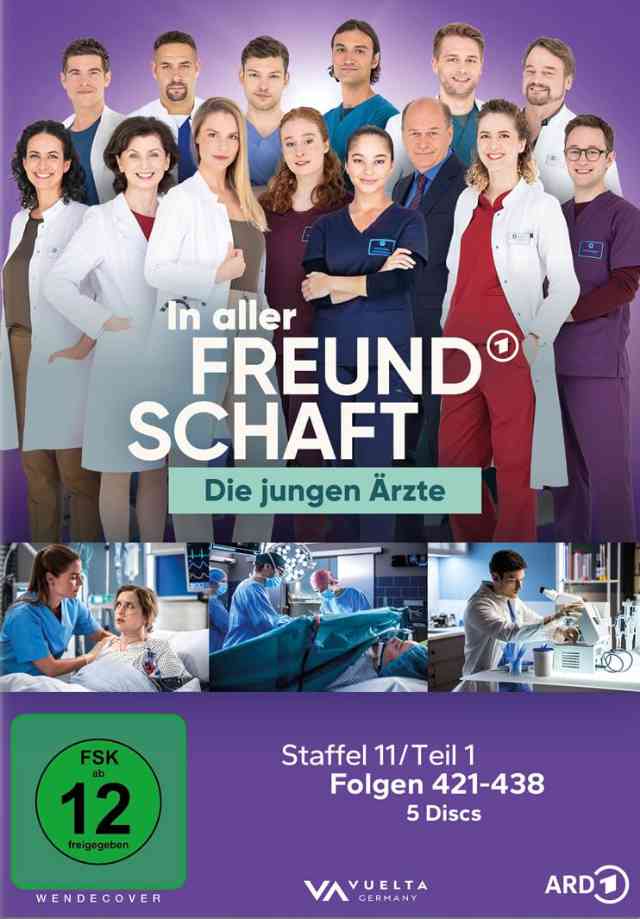 die DVD-Box „In aller Freundschaft – Die jungen Ärzte / Staffel 11, Teil 1“