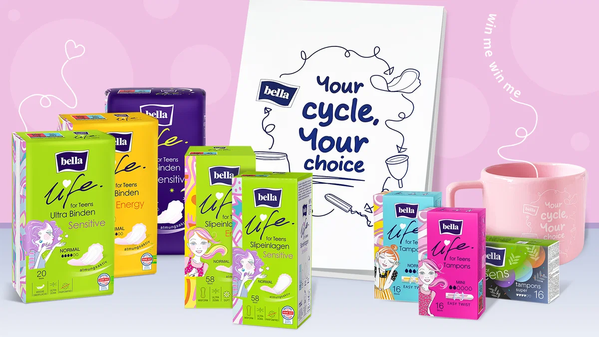 fünf bella life for Teens Produktpakete für den Schulstart